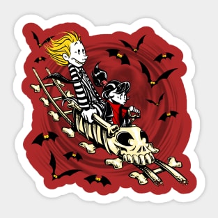 Calvydia & Beetlehobbes Sticker